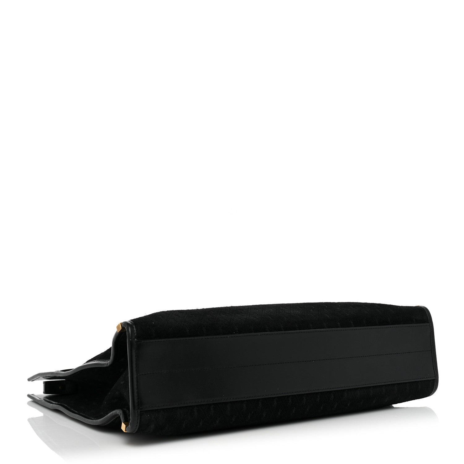 Saint Laurent Suede All-Over Monogram Convertible Tote Black 5 of 15
