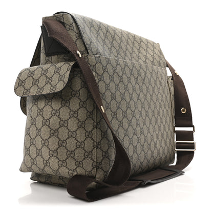 Gucci GG Plus Monogram Messenger Diaper Bag Dark Brown 4 of 11