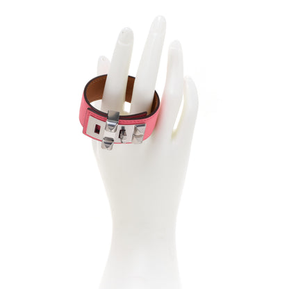 Hermes Swift Collier de Chien CDC 24 Bracelet T2 Rose Azalee 2 of 7