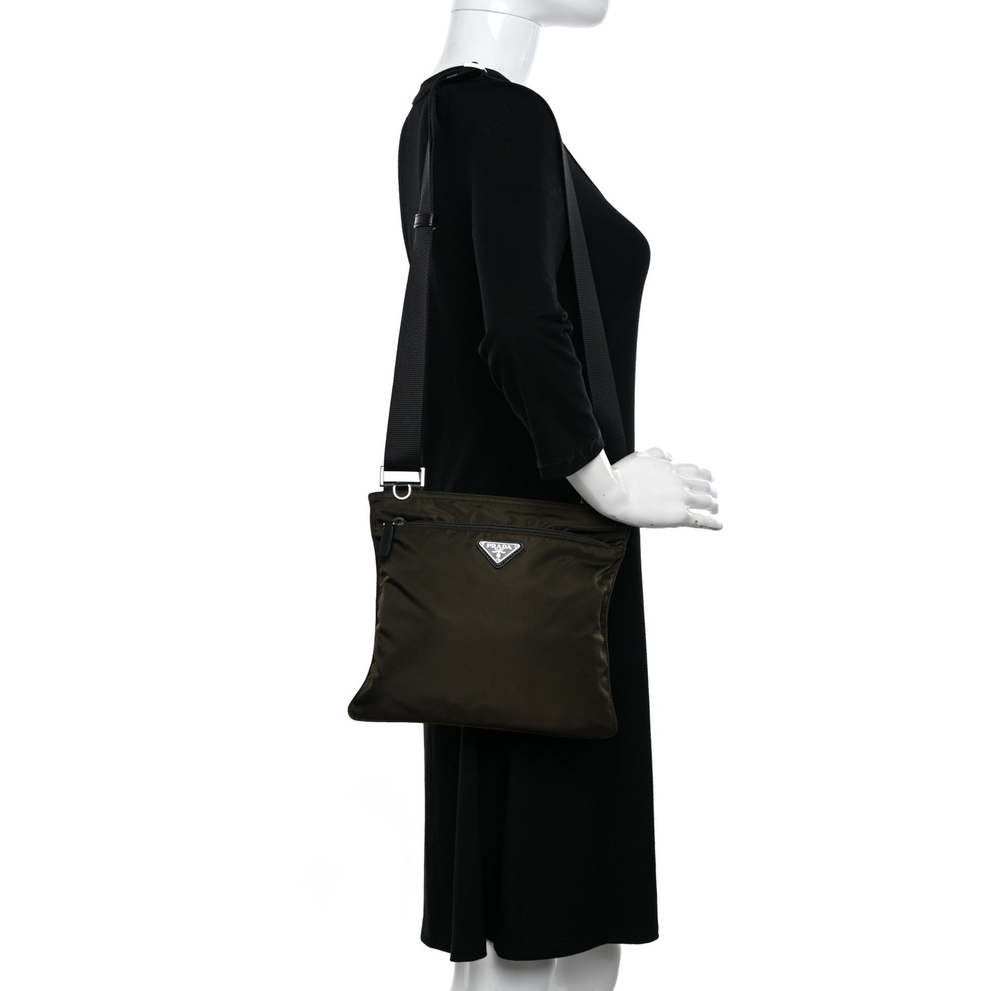 Nylon Vela Sport Flat Messenger Bag Bruciato
