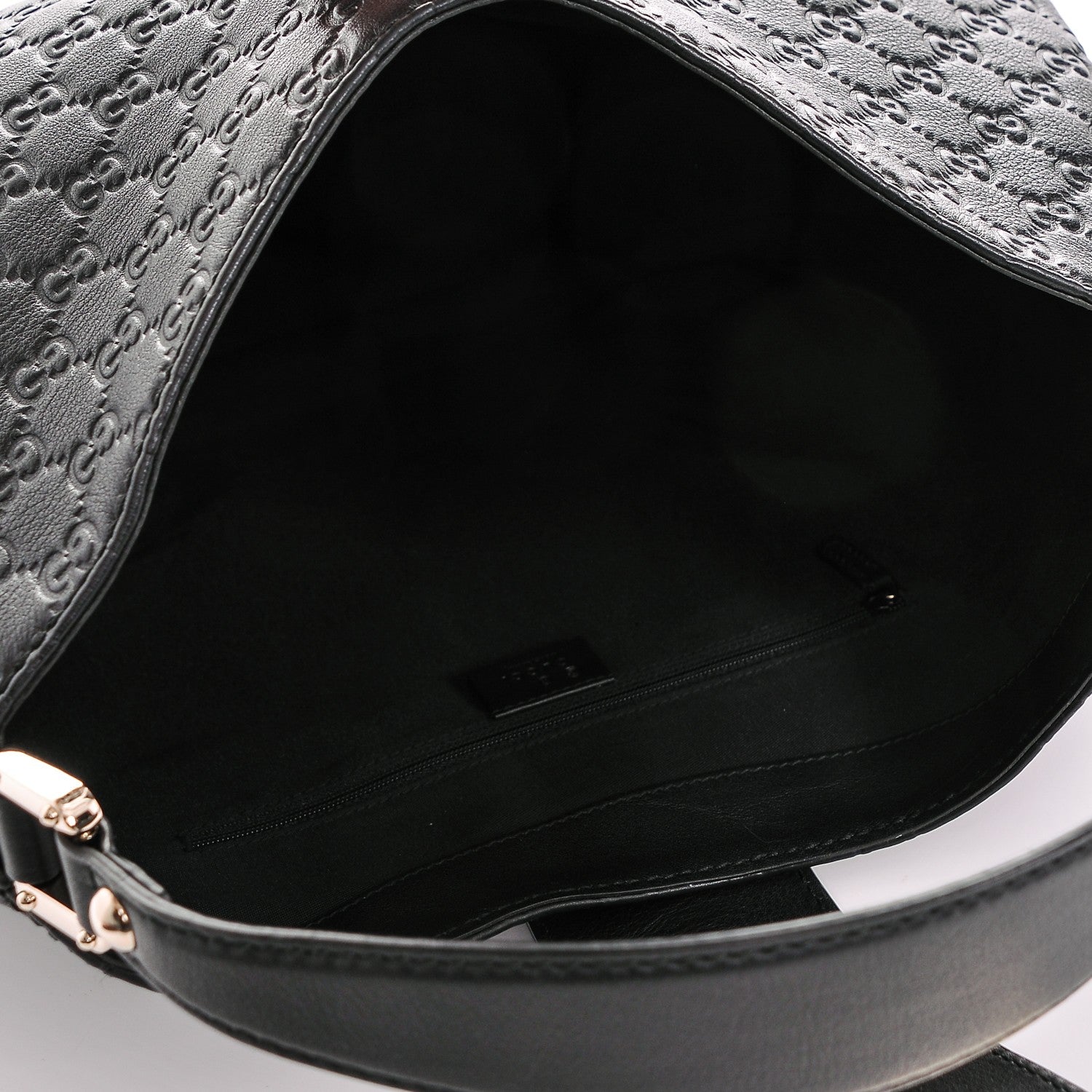 Gucci Guccissima Large New Ladies Web Hobo Black 5 of 7