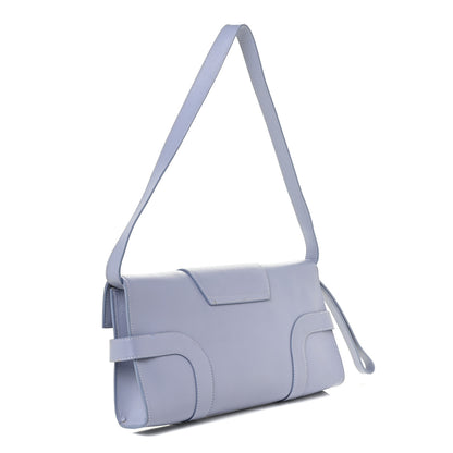 Salvatore Ferragamo Calfskin Motherwell Clutch Lilac 3 of 14