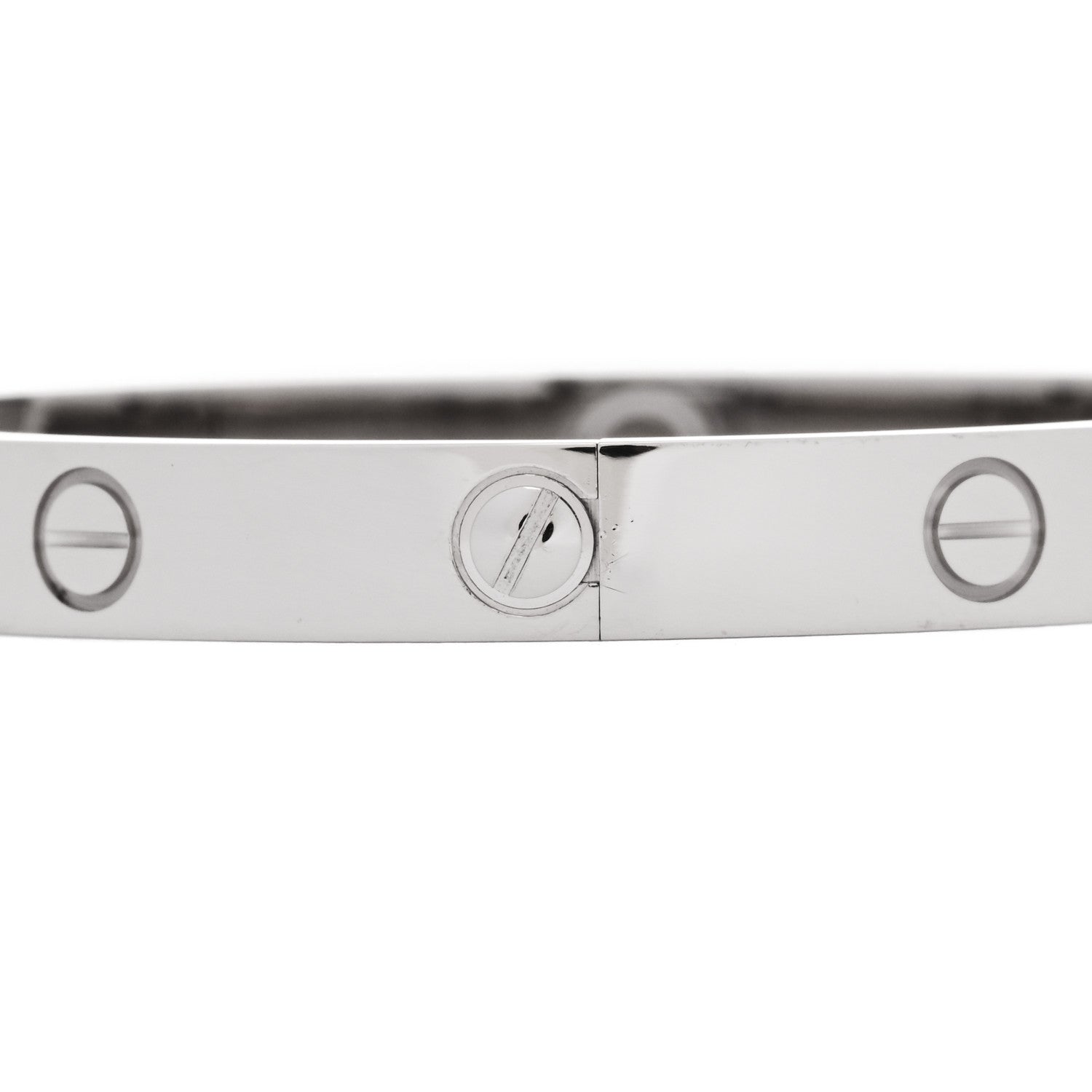 Cartier 18K White Gold LOVE Bracelet 17 4 of 9