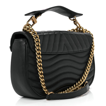 Louis Vuitton Calfskin Embroidered New Wave Chain MM Black 3 of 13