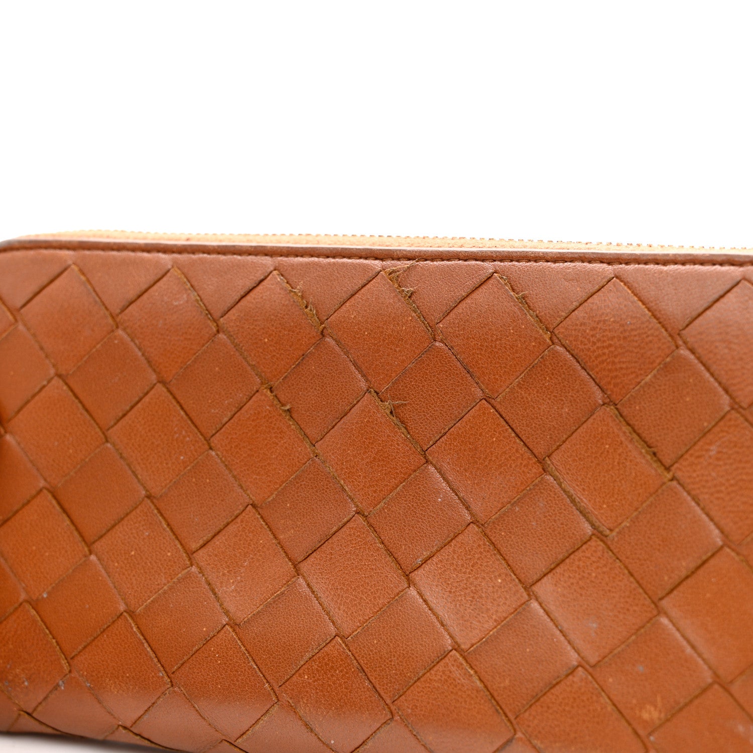 Bottega Veneta Nappa Intrecciato Zip Around Wallet Brown 7 of 9