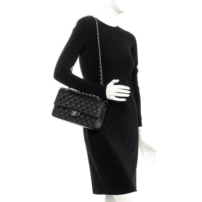 Chanel Caviar Quilted Medium Double Flap Black 2 of 8