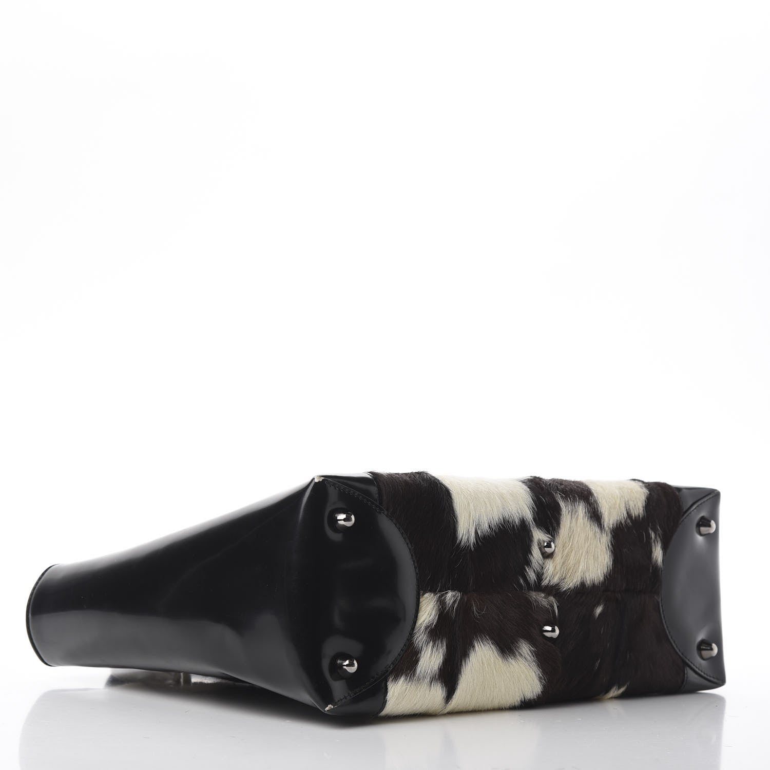 Christian Dior Patent Pony Hair Large Lady Dior Black 4 of 10