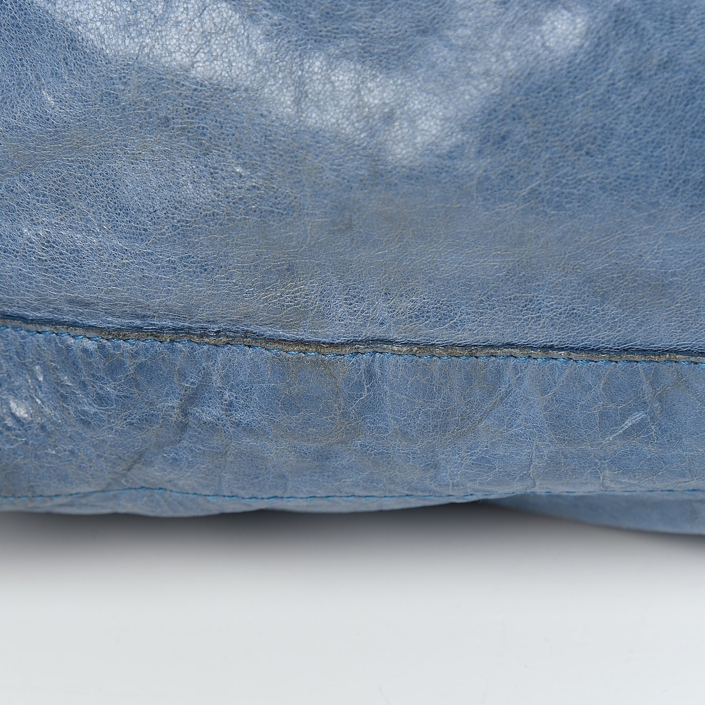 Agneau Classic Hardware Day Hobo Bleu Glacier