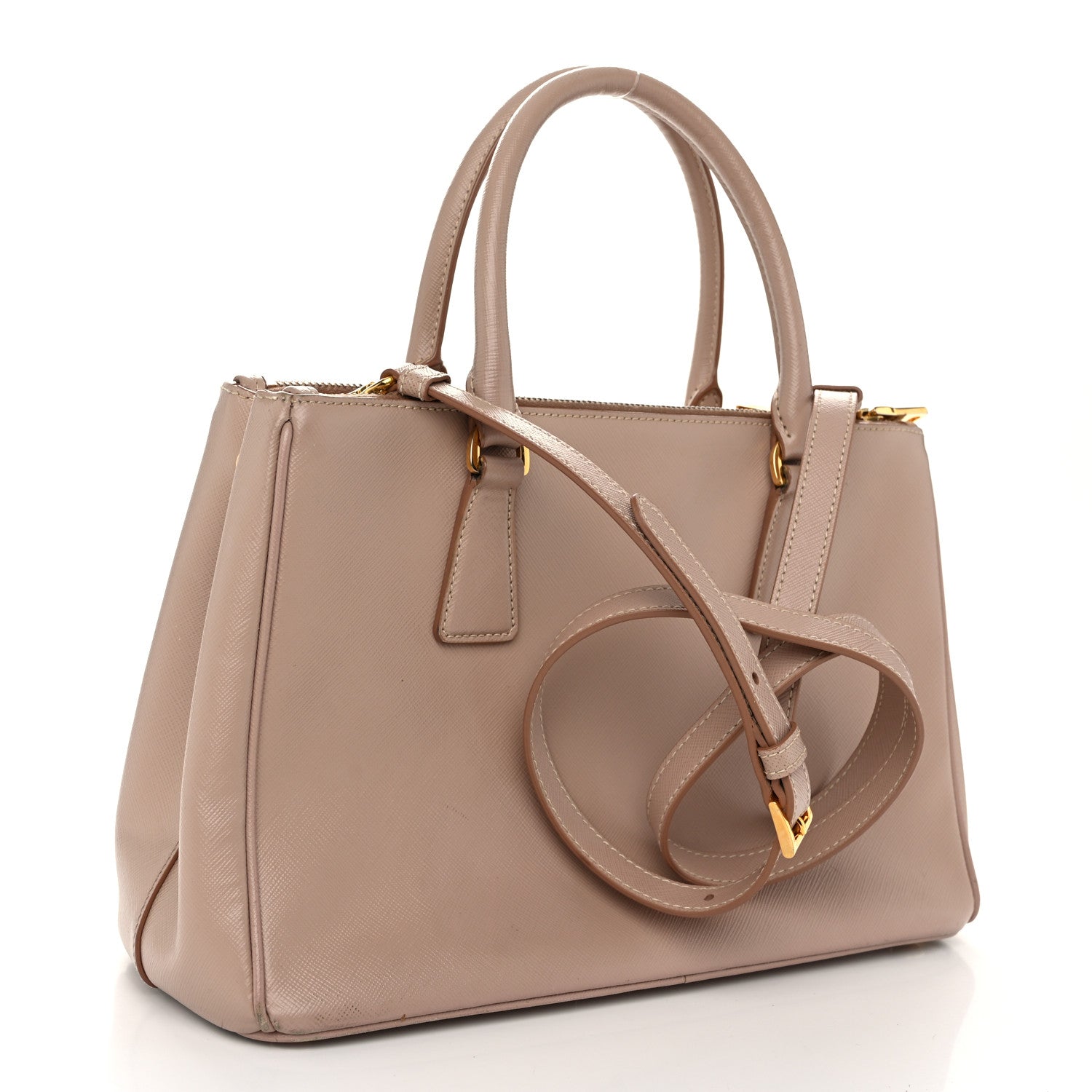 Prada Saffiano Small Galleria Double Zip Tote Cammeo 3 of 12