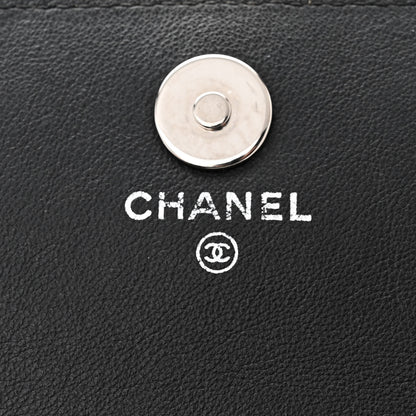Chanel Patent Strass Wallet On Chain WOC Black 6 of 13