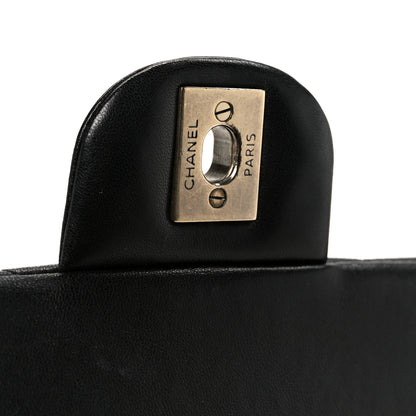 Chanel Lambskin Quilted Clutch With Chain Flap Black 7 of 11