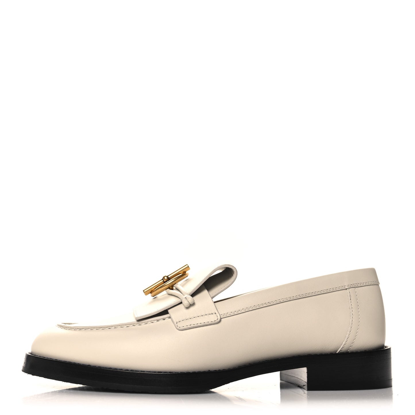 Calfskin Womens Impact Loafers 38 Blanc De Paris