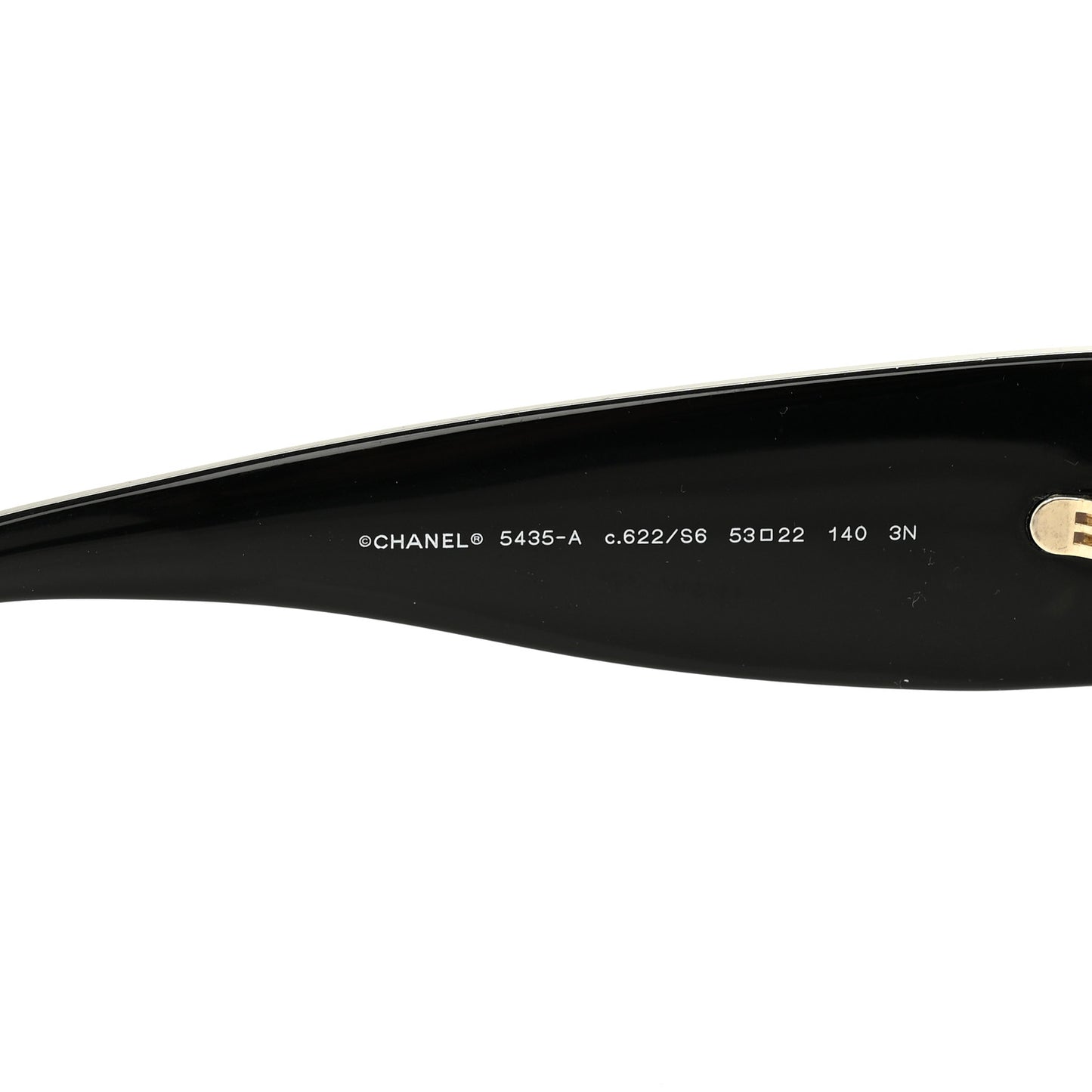 Acetate Rectangle Sunglasses 5435-A Black