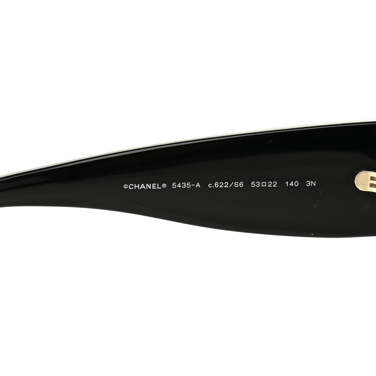 Chanel Acetate Rectangle Sunglasses 5435-A Black 7 of 8