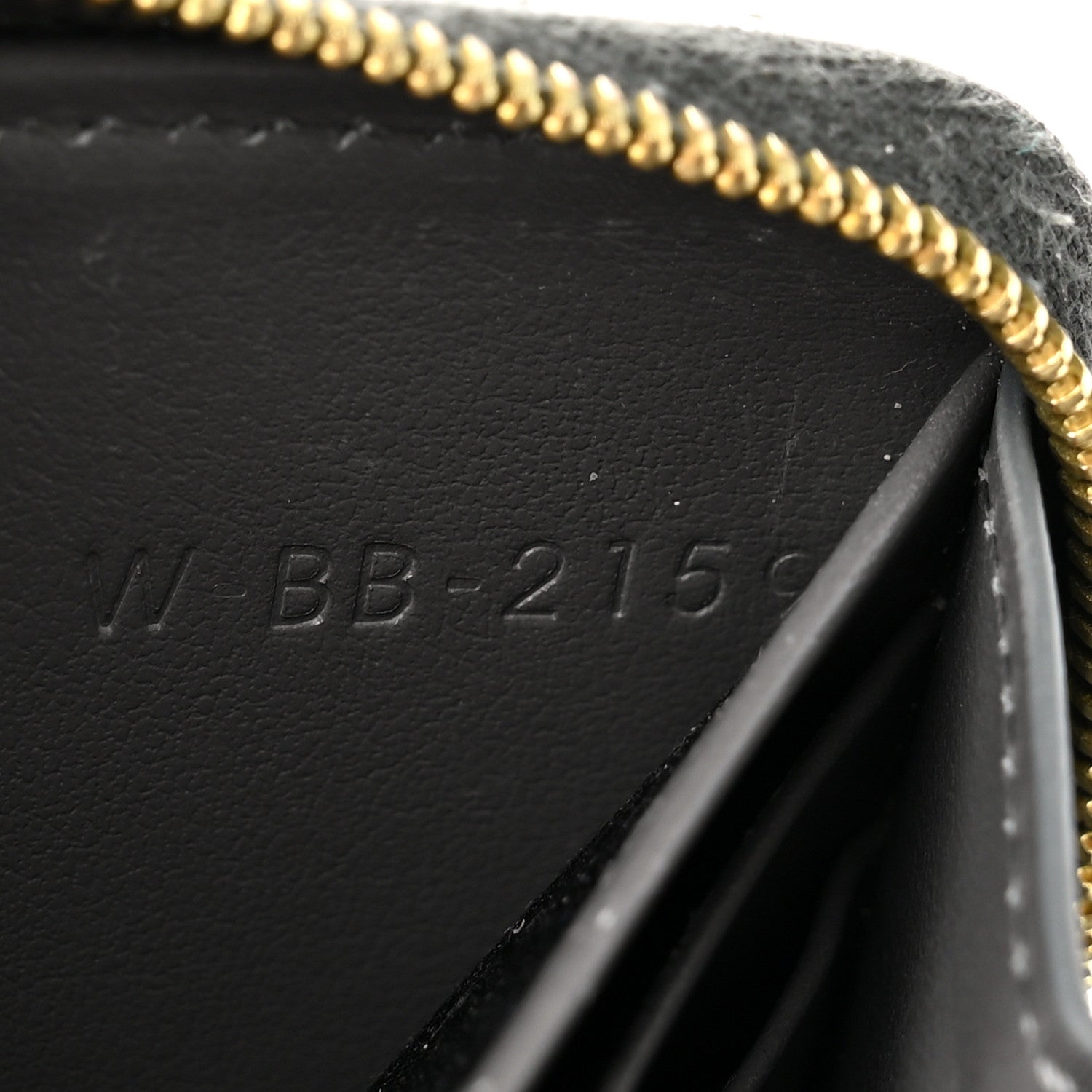 Celine Grained Calfskin Compact Zipped Wallet Grey 8 of 10