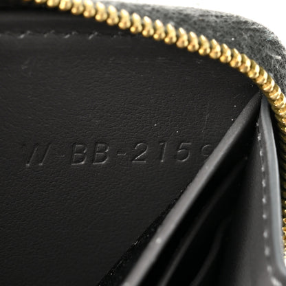 Celine Grained Calfskin Compact Zipped Wallet Grey 8 of 10