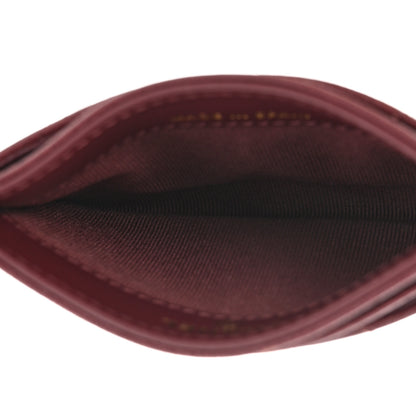 Chanel Caviar Quilted Studded CC Card Holder Burgundy 5 of 8