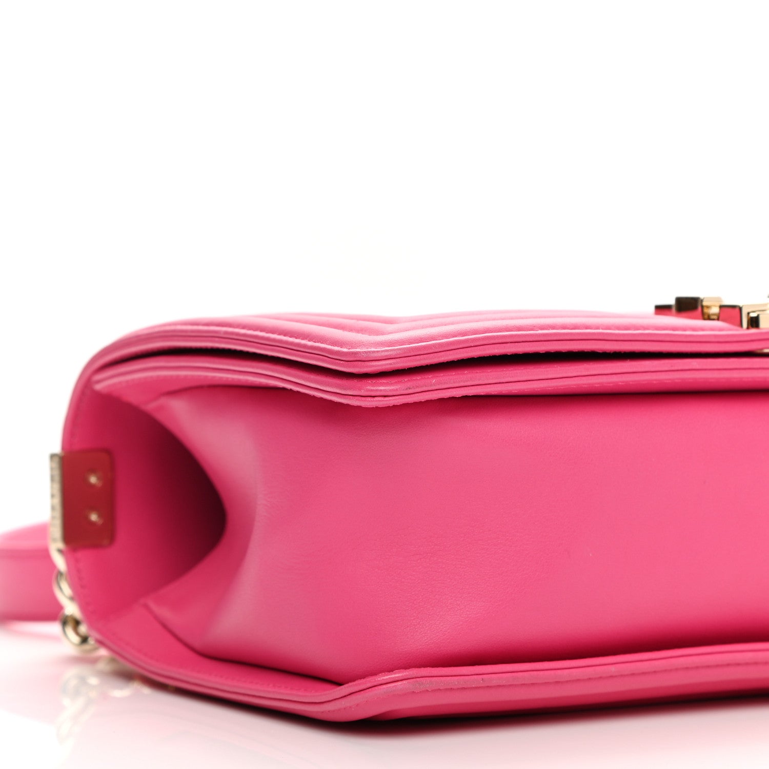 Chanel Calfskin Quilted Medium Boy Flap Fuchsia 9 of 10