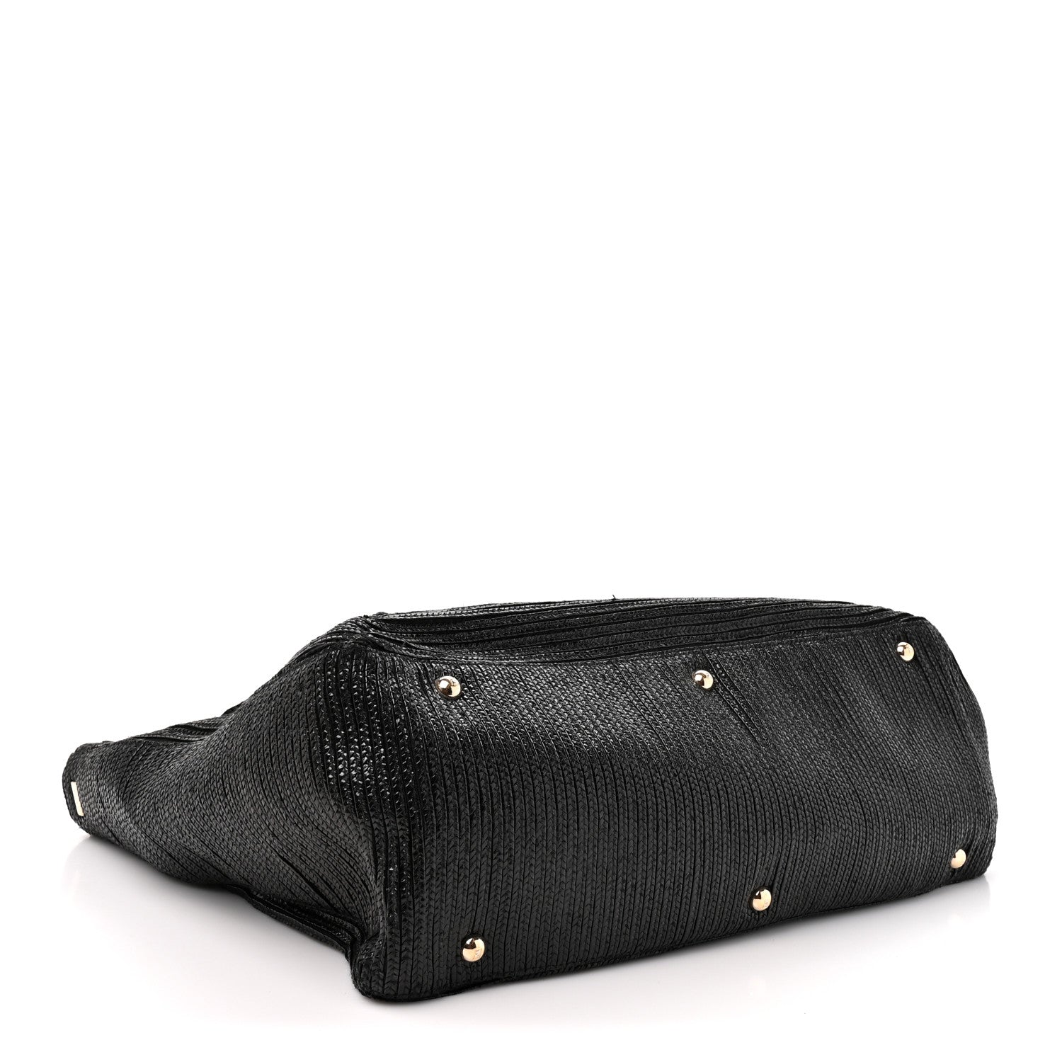 Fendi Raffia Twins Tote Black 4 of 10