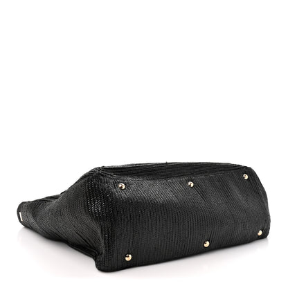 Fendi Raffia Twins Tote Black 4 of 10