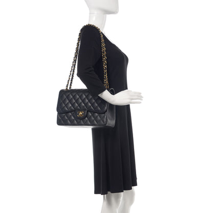 Chanel Caviar Quilted Jumbo Double Flap Black 3 of 11