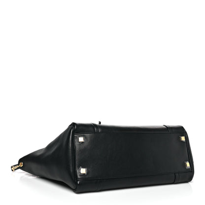 Celine Supple Shiny Lambskin Medium Smiling New Luggage Black 4 of 10
