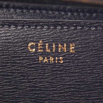 Celine Liege Calfskin Medium Classic Box Flap Bag Dark Blue 6 of 7