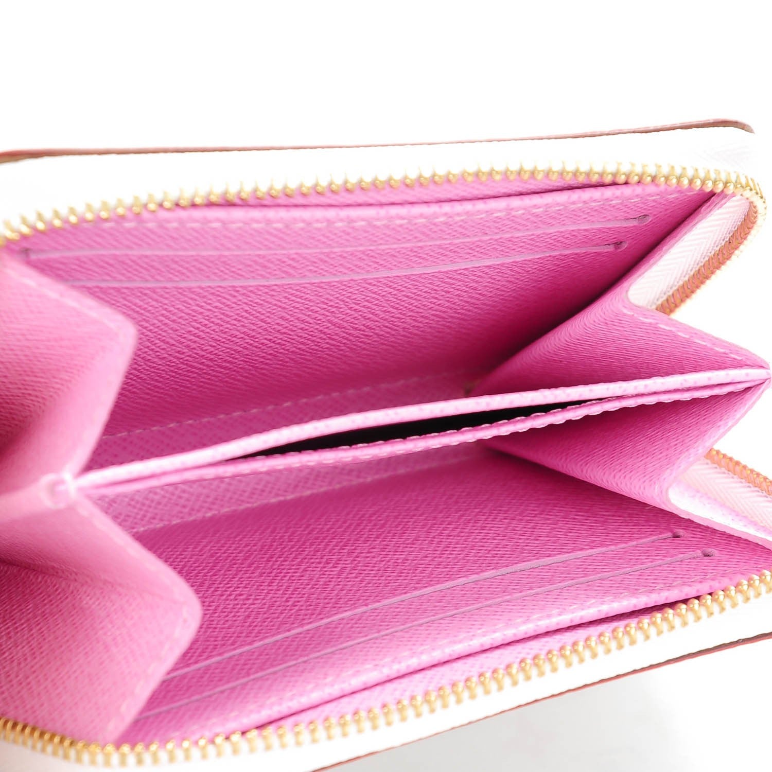 Louis Vuitton Monogram Multicolor Zippy Coin Purse Wallet White Litchi 5 of 7