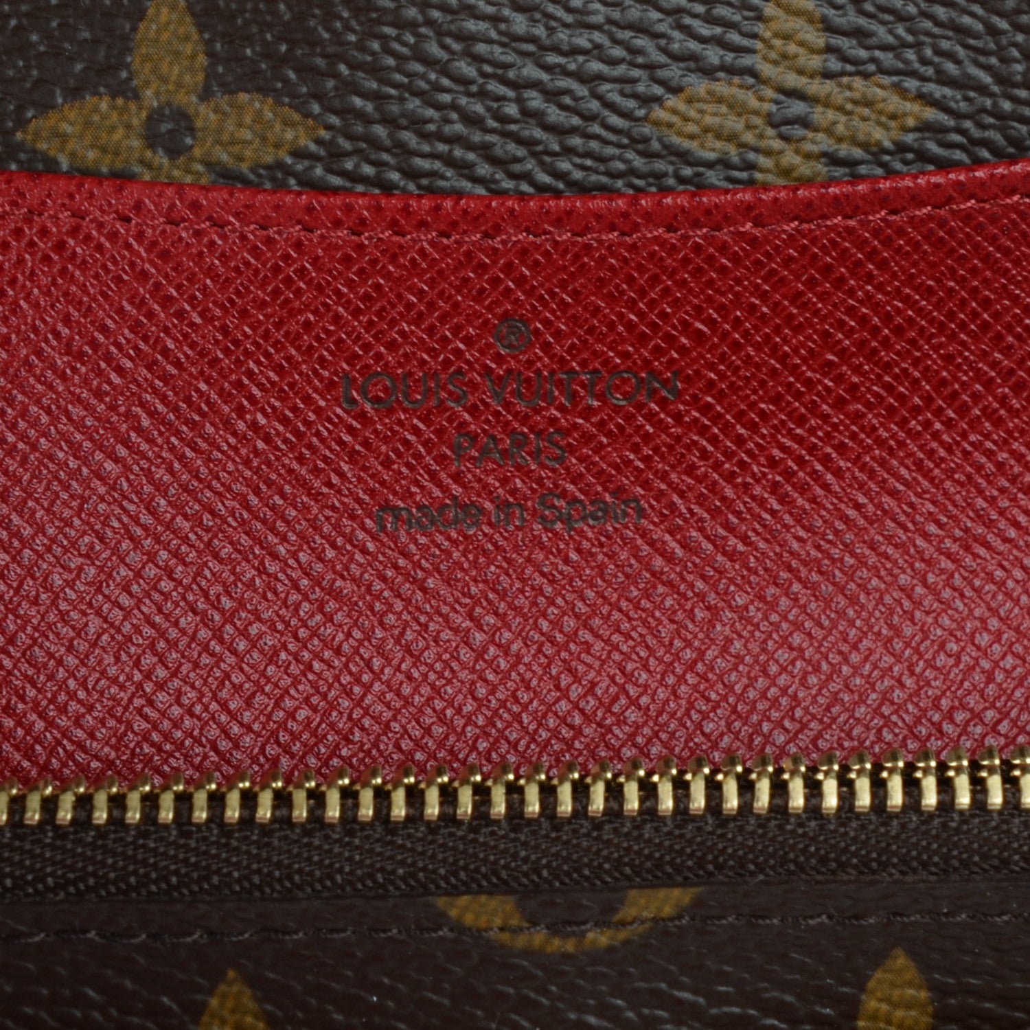 Louis Vuitton Monogram Emilie Wallet Red 6 of 7