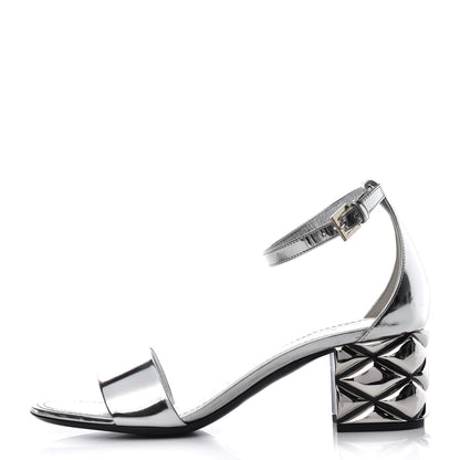 Louis Vuitton Calfskin Silver Light Sandal 38 Argent 1 of 9