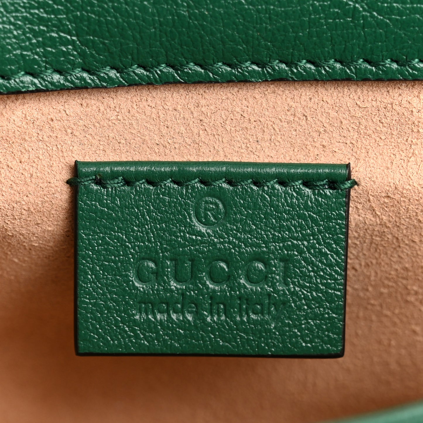 Azalea Calfskin Enamel Matelasse Diagonal Super Mini Torchon GG Marmont Shoulder Bag New Shamarock Emerald