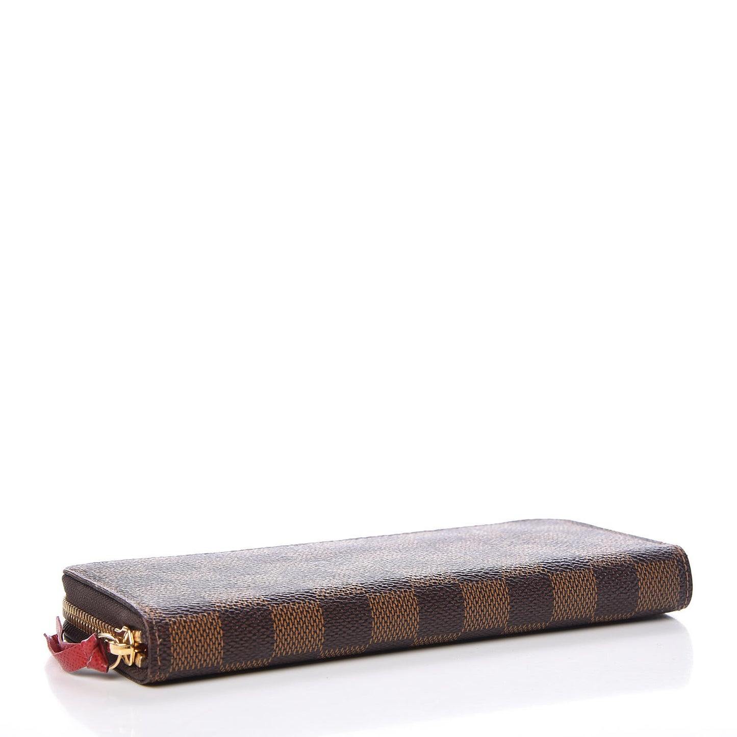 Damier Ebene Clemence Wallet Cherry