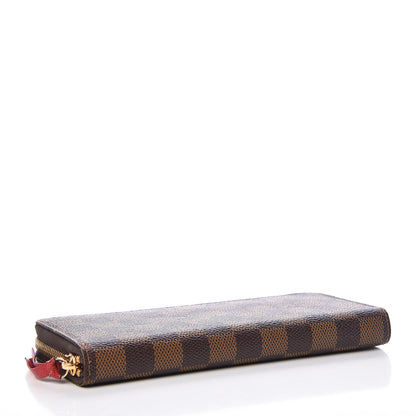 Louis Vuitton Damier Ebene Clemence Wallet Cherry 4 of 8