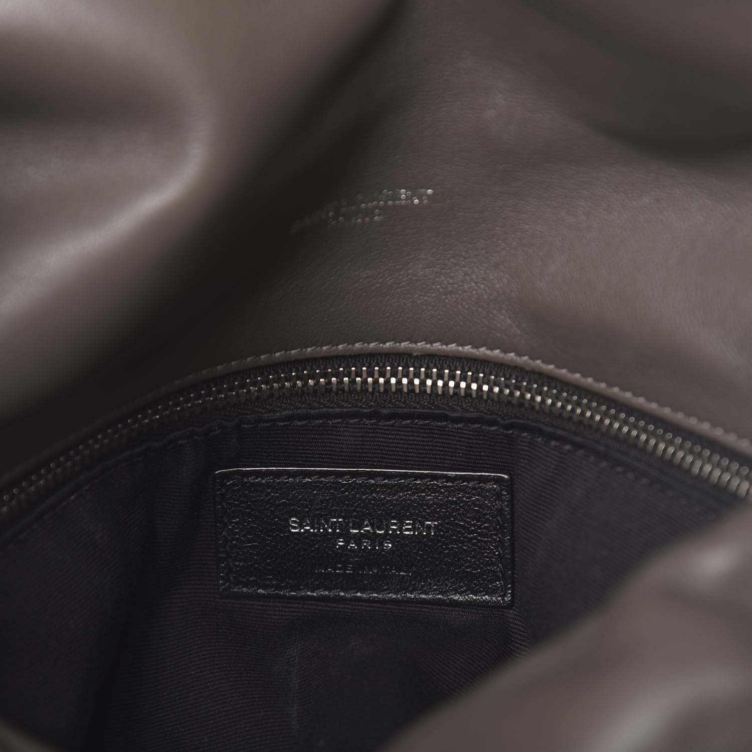 Saint Laurent Calfskin Y Quilted Monogram Medium Loulou Chain Satchel Concrete 6 of 9