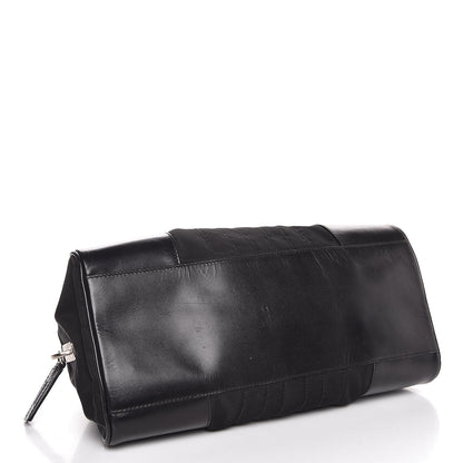 Prada Tessuto Nylon Box Calf Bowling Bag Black 4 of 9