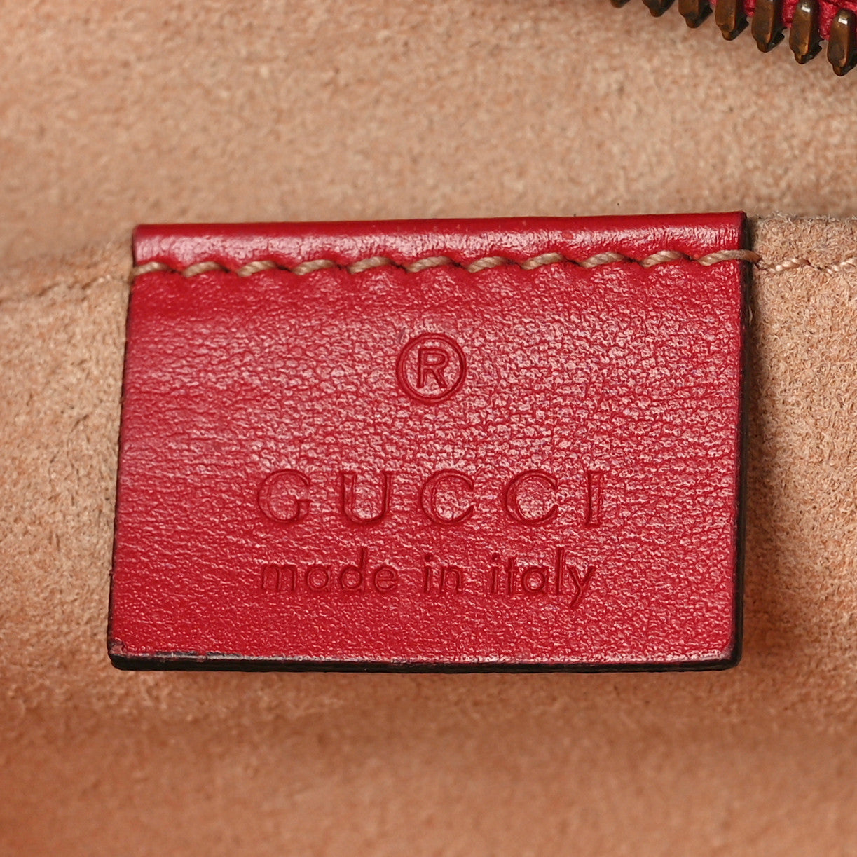 Gucci Calfskin Matelasse Small GG Marmont Chain Shoulder Bag Hibiscus Red 6 of 10