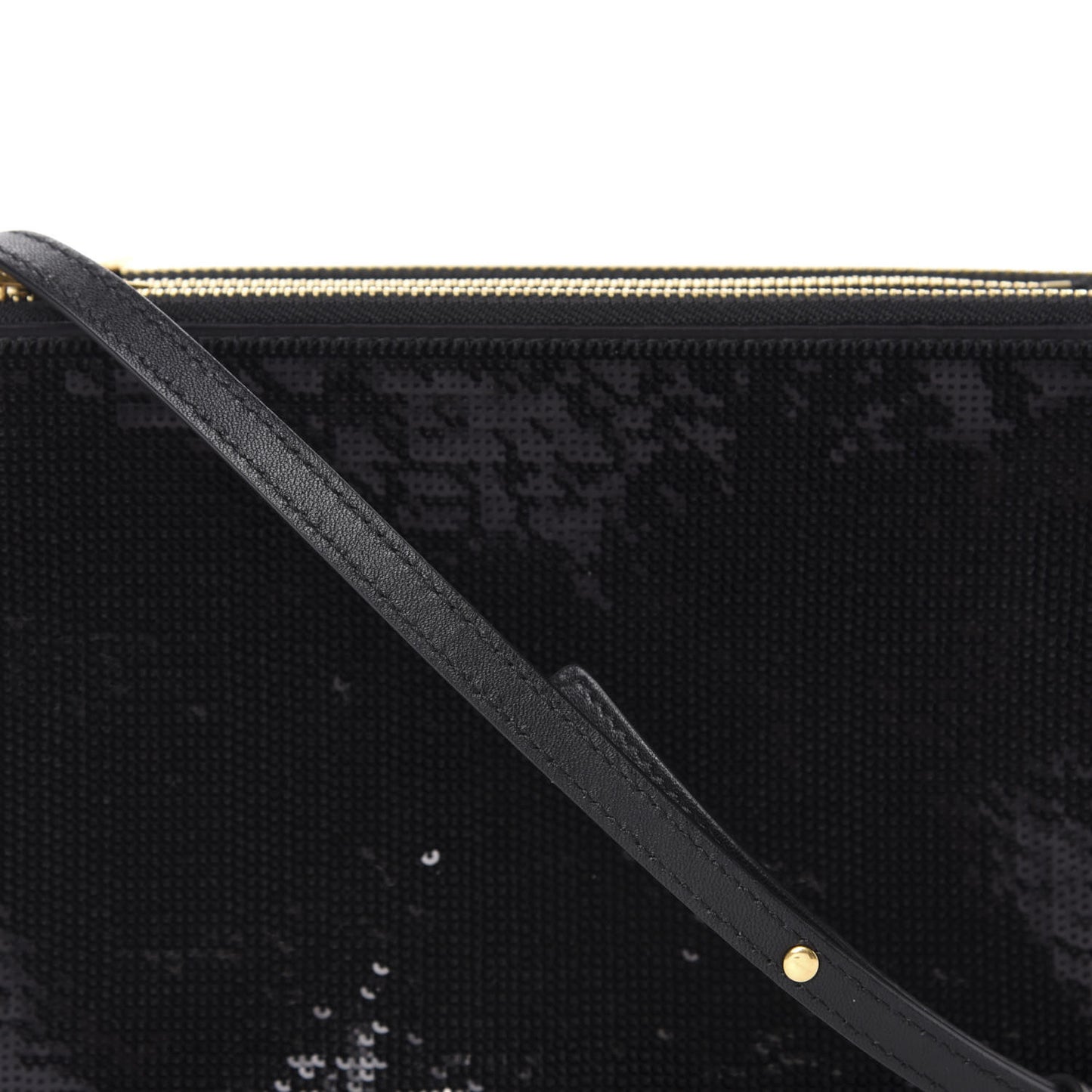 Sequin Small Trio Crossbody Bag Black