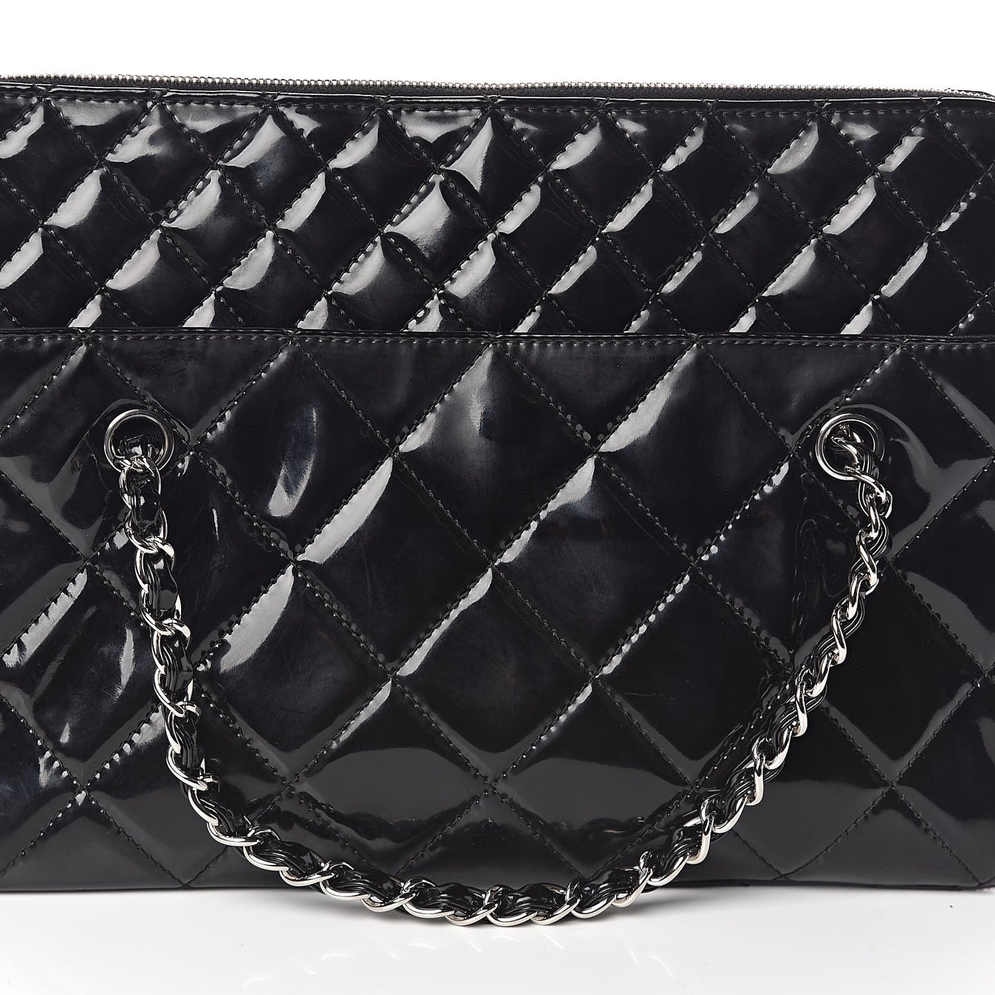 Vinyl Quilted In The Business Tote Black
