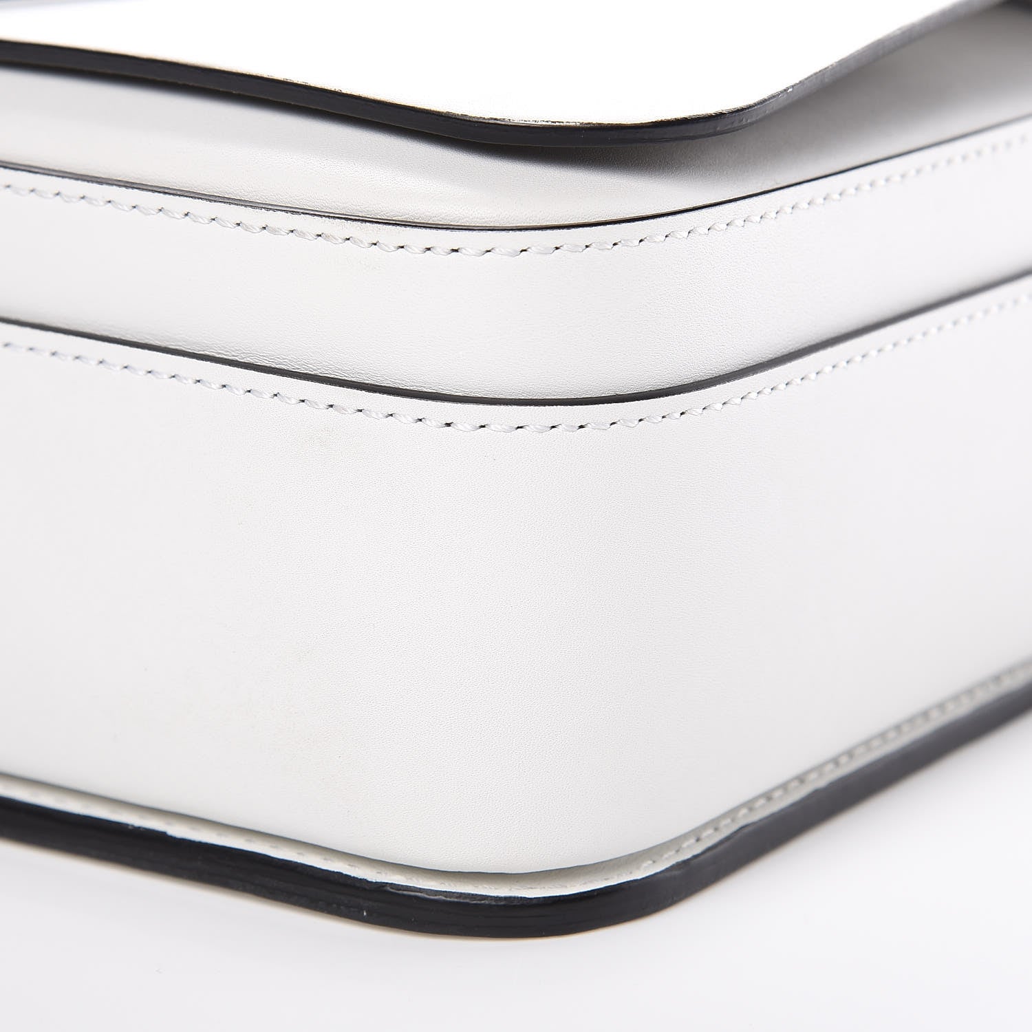 Burberry Calfskin Large Square Satchel Chalk White 9 of 11