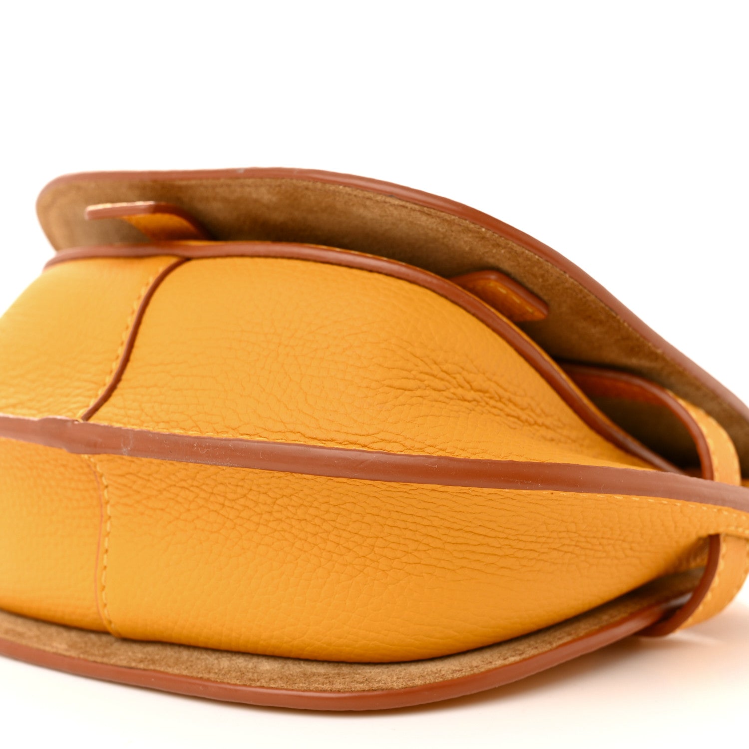 Loewe Grained Calfskin Mini Gate Crossbody Bag Yellow 10 of 10