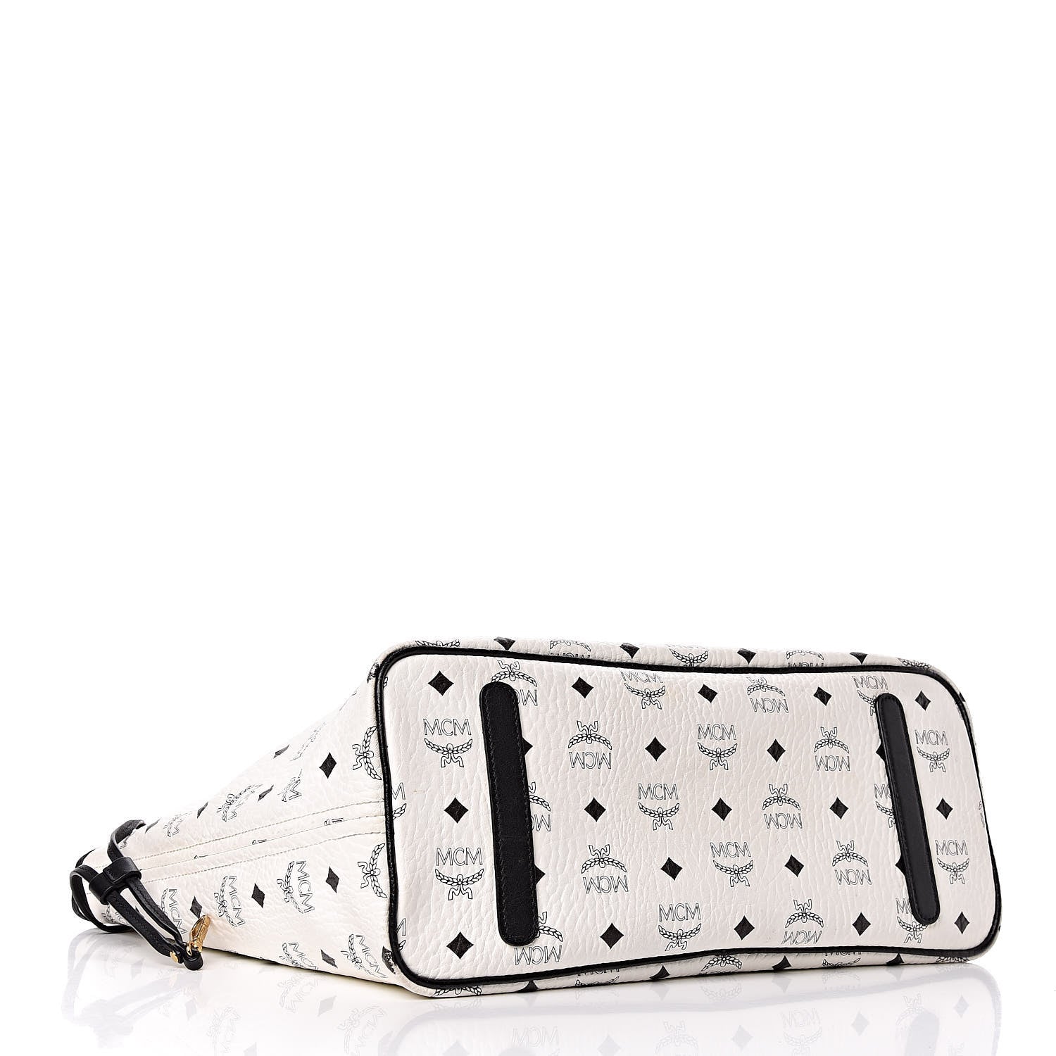 MCM Visetos Medium Project Reversible Shopper Tote White 6 of 20