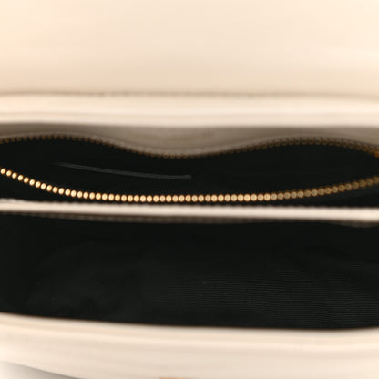 Saint Laurent Calfskin Y Quilted Monogram Toy Loulou Crossbody Bag Crema Soft 5 of 12