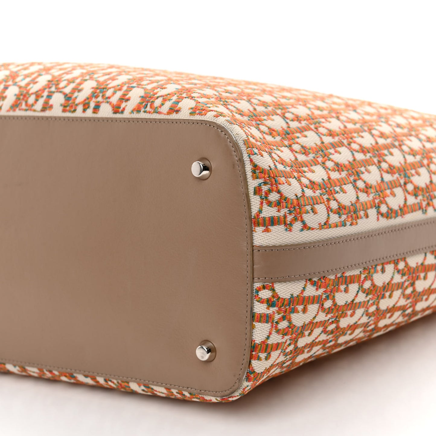 Oblique Embroidered Miami Tote Multicolor