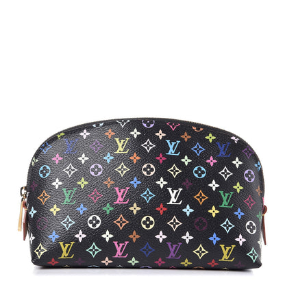 Louis Vuitton Monogram Multicolor Cosmetic Pouch Black Grenade 1 of 6