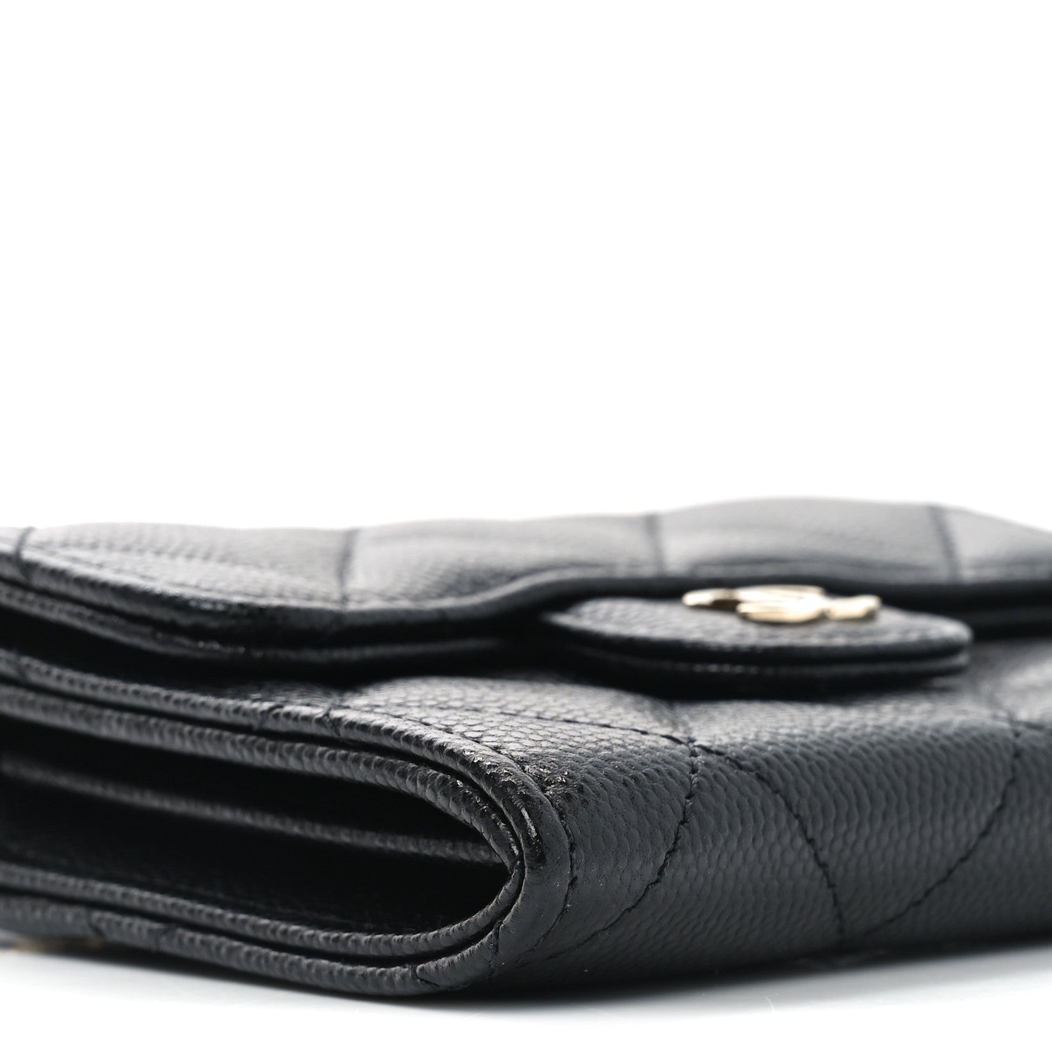 Chanel Caviar Quilted Flap Card Holder On Chain Black 8 of 10