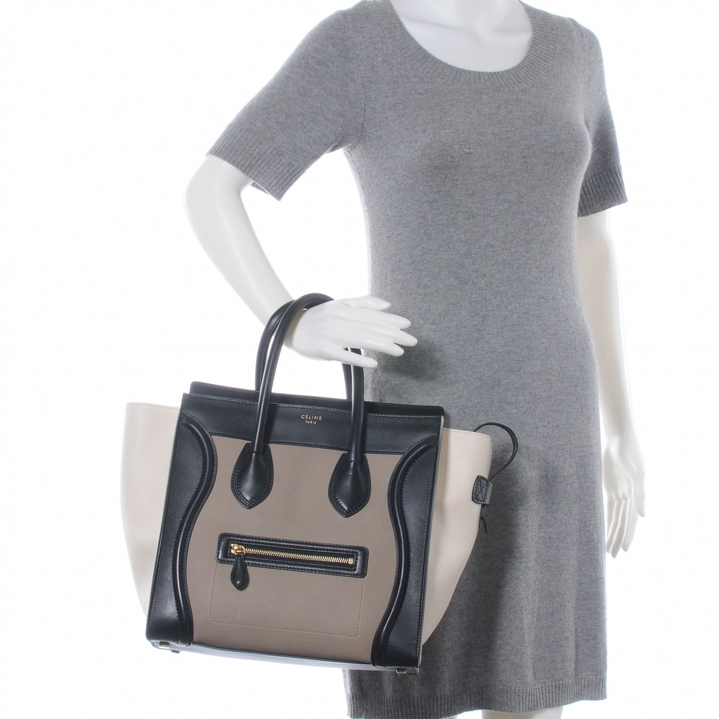 Smooth Calfskin Mini Tri-Color Luggage