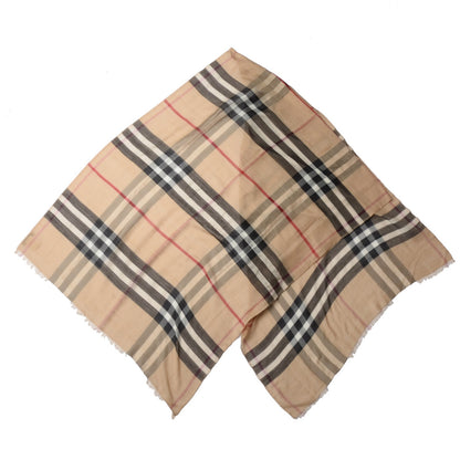 Burberry Wool Silk House Check Scarf 3 of 4