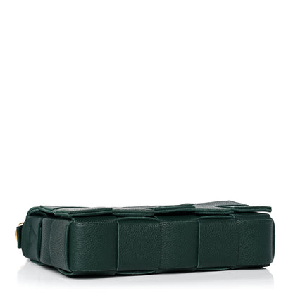 Bottega Veneta Grained Calfskin Maxi Intrecciato Cassette Crossbody Bag Raintree Green 4 of 14