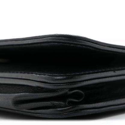 Chanel Calfskin Painted Chevron Embossed Boy Wallet On Chain WOC Black 11 of 16
