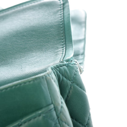 Chanel Lambskin Quilted Medium Double Flap Green 9 of 9